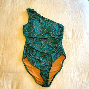 J. Crew One-Shoulder Swimsuit